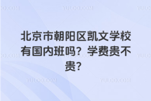 北京市朝陽區(qū)凱文學(xué)校有國內(nèi)班嗎？學(xué)費貴不貴？