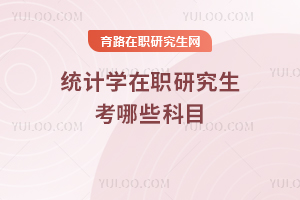 統(tǒng)計學在職研究生考哪些科目