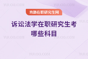訴訟法學(xué)在職研究生考哪些科目