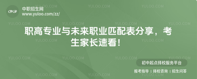 職高專業(yè)與未來職業(yè)匹配表