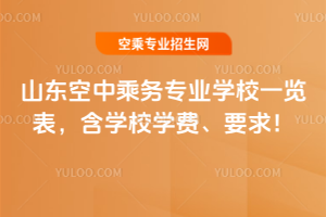 山東空中乘務(wù)專業(yè)學(xué)校一覽表，含學(xué)校學(xué)費(fèi)、要求！